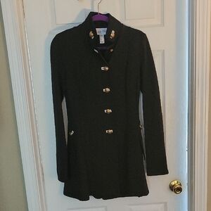 Joseph Ribkoff Black Jacket with Gold Buttons